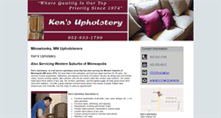 Desktop Screenshot of kensupholsteryofminnetonka.com