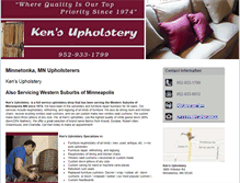 Tablet Screenshot of kensupholsteryofminnetonka.com